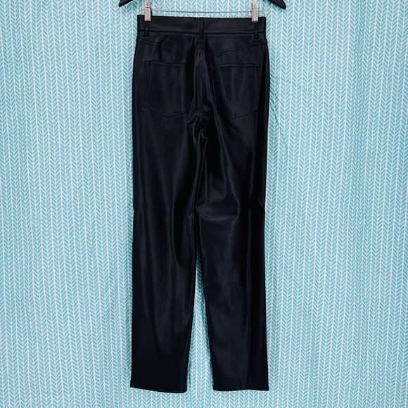 French Connection NWT Etta Black Vegan High Rise Straight Leg Trousers, 2 - Picture 9 of 15